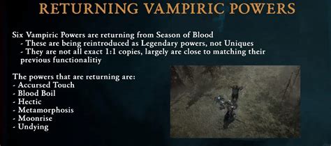 Here are the vampiric powers returning in Diablo 4 Season 3