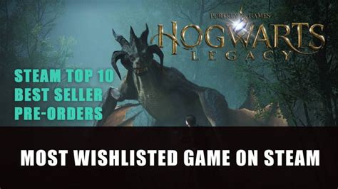 Hogwarts Legacy Becomes Most Wishlisted Game on Steam