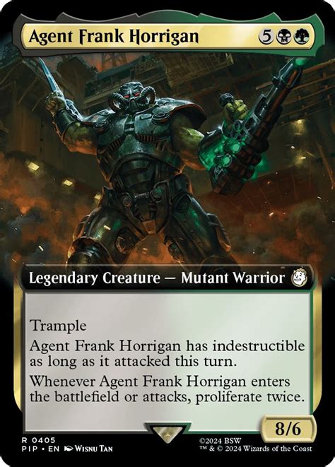 How Agent Frank Horrigan works in MTG Universes Beyond: Fallout