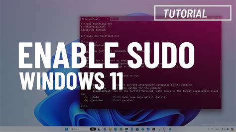 How Does Sudo Work on Windows 11
