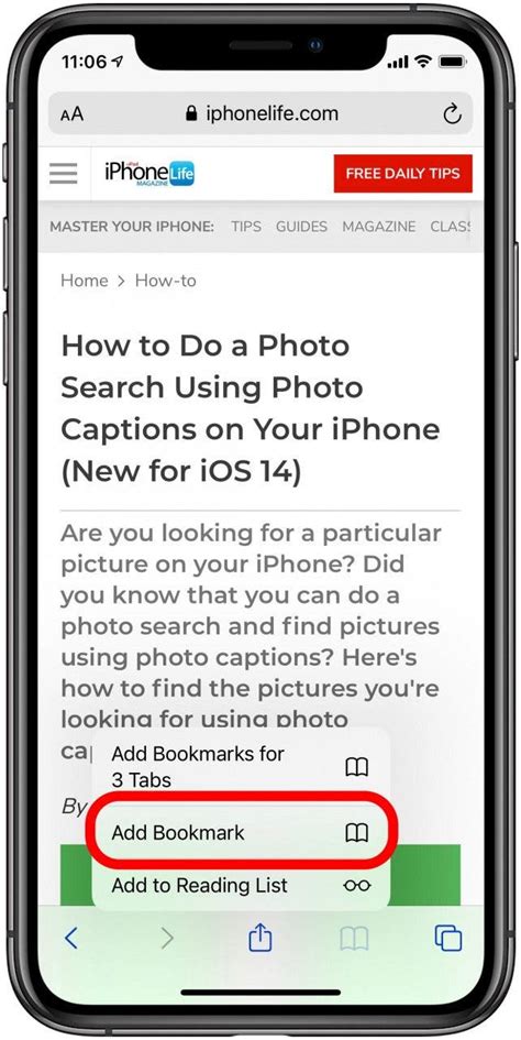 How to Add a Bookmark in Safari on iPhone and iPad