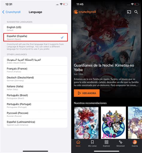 How to Change Display Language on Crunchyroll Website