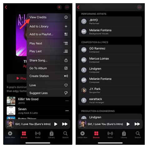 How to Check Song Credits in Apple Music