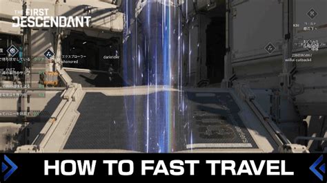 How to Fast Travel in The First Descendant