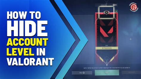 How to Hide Account Level on Valorant