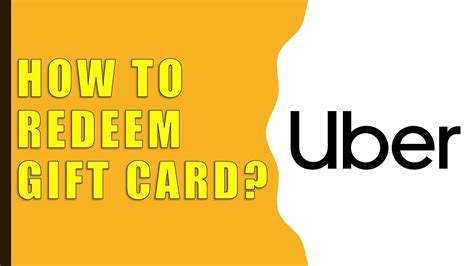 How to Redeem Uber Gift Card