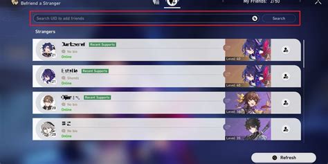 How to add a friend in Honkai: Star Rail