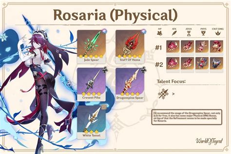 How to build Rosaria as a DPS in Genshin Impact
