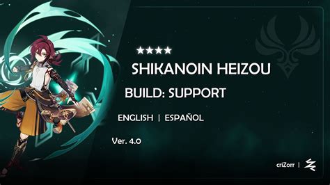 How to build Shikanoin Heizou for a sub-DPS/elemental support role