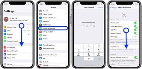 How to change iPhone password in the Settings app