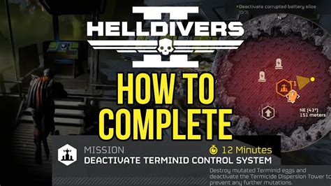 How to complete the Helldivers 2 Deactivate Terminid Control System mission