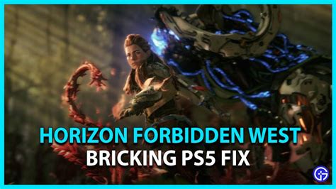 How to fix Horizon Forbidden West bricking on PS5