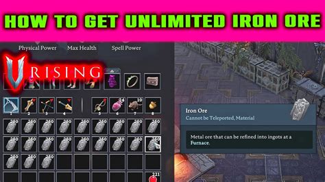 How to get Iron Ore in V Rising