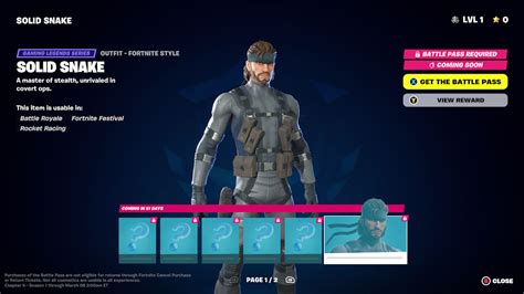 How to get Solid Snake in Fortnite