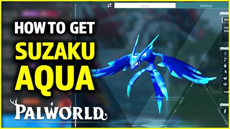 How to get Suzaku Aqua in Palworld