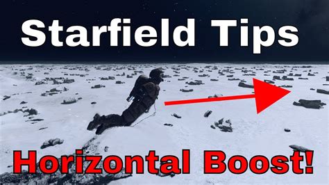 How to horizontal boost in Starfield