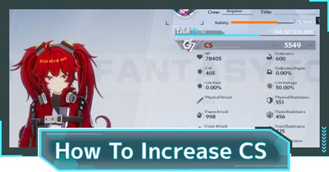 How to increase CS in Tower Of Fantasy