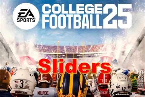 How to input College Football 25 sliders