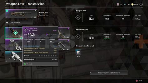 How to level up a weapon in The First Descendant