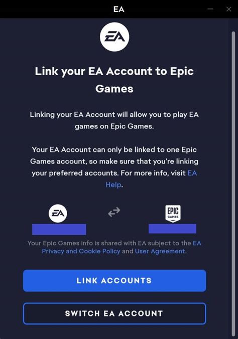 How to link your EA App and Epic Games Store accounts