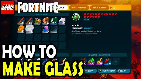 How to make Glass in LEGO Fortnite