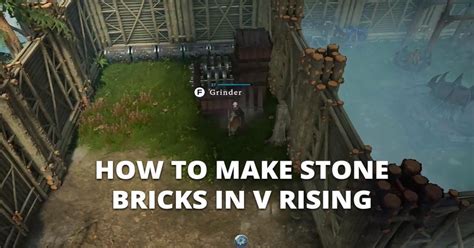 How to make Stone Bricks in V Rising