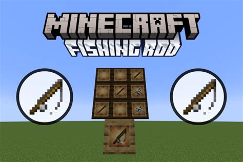How to make a fishing rod in Minecraft