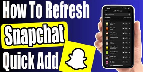 How to refresh Quick Add on Snapchat
