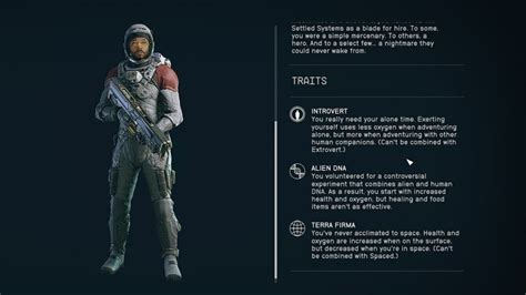 How to remove Starfield traits