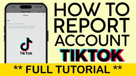 How to report an account on TikTok