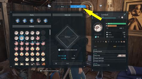 How to sell Pals to a Pal Merchant in Palworld