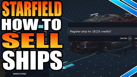 How to sell Starfield ships