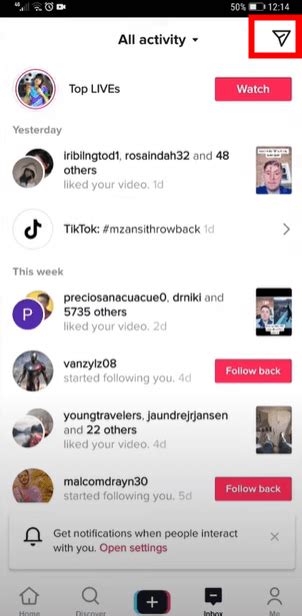 How to start a group chat on TikTok with inbox