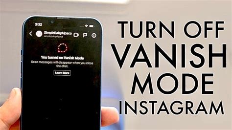 How to turn off Instagram’s Vanish Mode