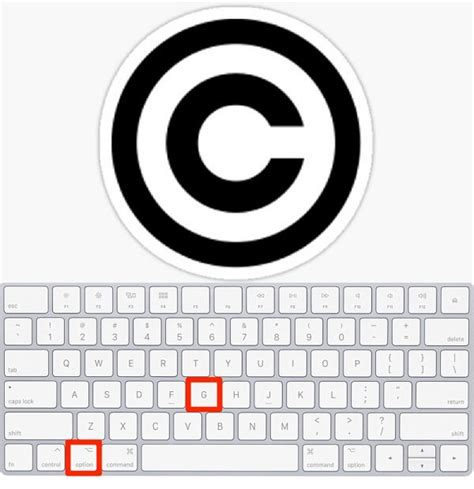 How to type the copyright symbol on Mac