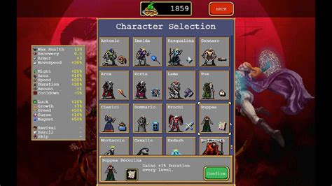 How to unlock every Standard Character in Vampire Survivors
