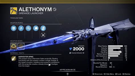 How to unlock the Exotic Catalyst for Alethonym in Destiny 2