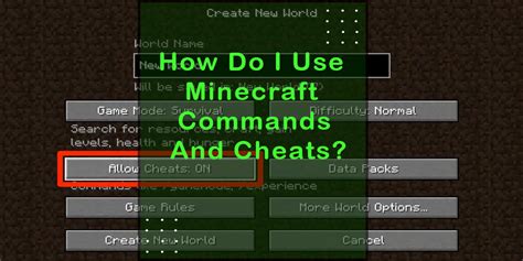 How to use Minecraft commands and cheats