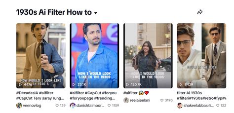 How to use the 1930s AI filter on TikTok