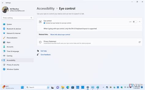 Improvements to Eye Control, and Accessibility Features