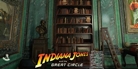 Indiana Jones bookshelf puzzle solution