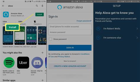 Installing the Alexa App
