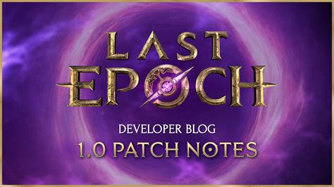 Last Epoch 1.0.3 patch notes