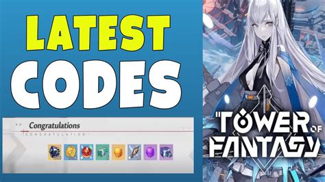 Latest Tower Of Fantasy codes