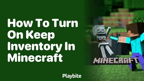 Learn to Use the Keep Inventory Command in Minecraft