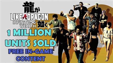 Like a Dragon: Infinite Wealth Has Gained Over 1 Million Units Sold