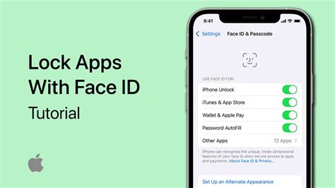 Lock Apps on iPhone using Face ID and Passcode
