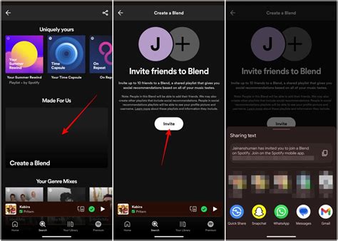 Make a Blend Playlist on Spotify’s Mobile app