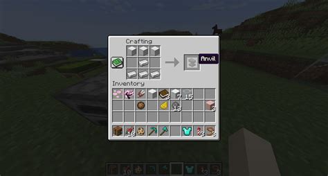 Make and Use Anvil in Minecraft