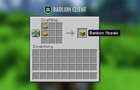 Make and Use Bamboo Mosaic in Minecraft
